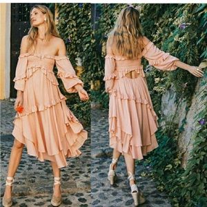Spell Clementine Mermaid Maxi Dress blush large